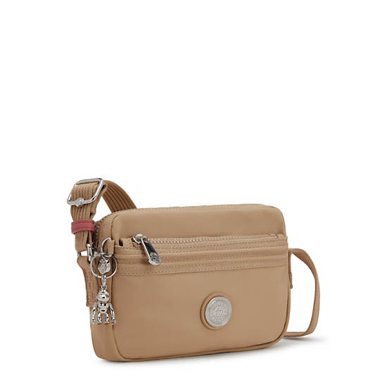 Kipling Abanu Slim Crossbodytassen Beige | BE 1033TC